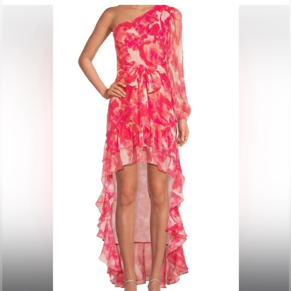 Gianni Bini high low one shoulder dress